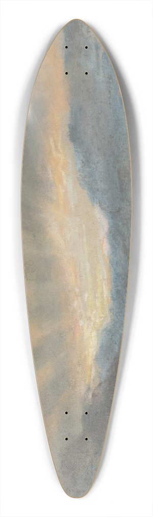 Eugne Delacroix - Sunset 39.3 inch art pintail longboard deck