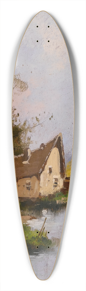 Eugne Galien-Laloue - Landscape 39.3 inch art pintail longboard deck