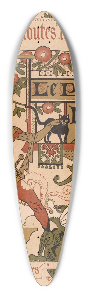 Eugne Grasset - Le Petit Nab 39.3 inch art pintail longboard deck