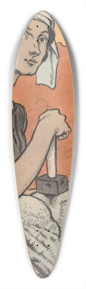 Eugne Grasset - Sculptress 39.3 inch art pintail longboard deck
