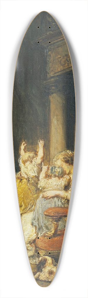 Eugne Isabey - The Young Mother 39.3 inch art pintail longboard deck