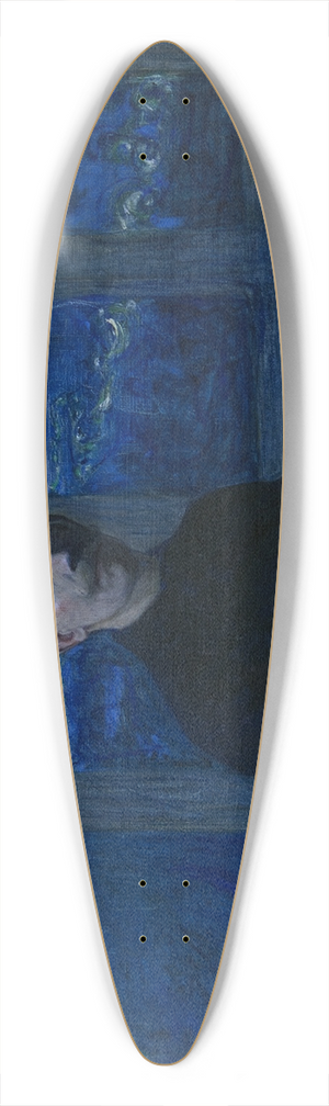 Eugne Jansson - Self-portrait 39.3 inch art pintail longboard deck