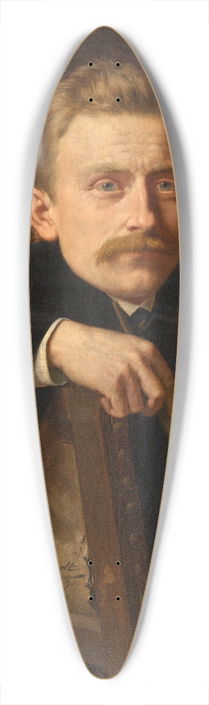 Eugne Siberdt - The Painter Hippolyte Van Soom 39.3 inch art pintail longboard deck