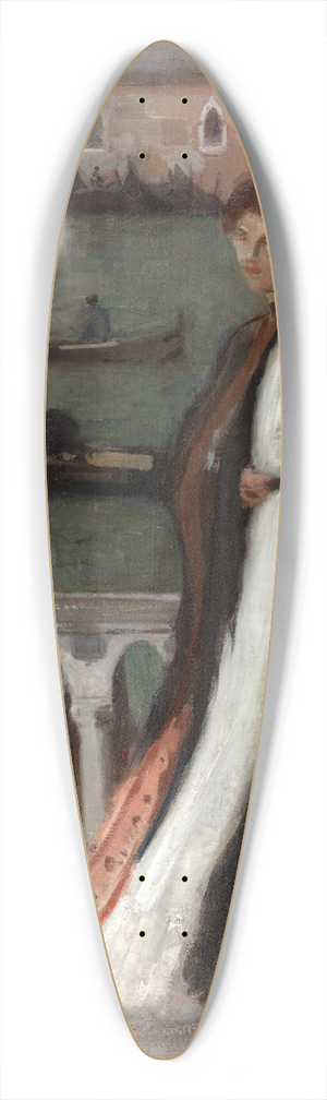 Eugne Vail - Along the Riva 39.3 inch art pintail longboard deck