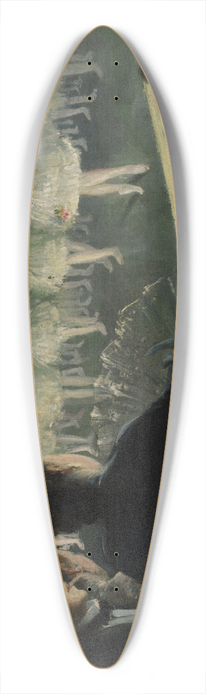 Everett Shinn - The White Ballet 39.3 inch art pintail longboard deck