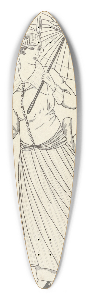 Fabius - Robe de taffetas 39.3 inch art pintail longboard deck