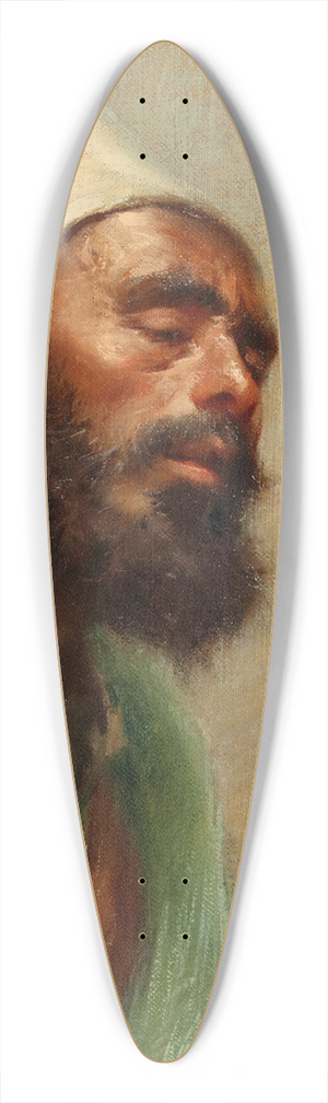 Fausto Zonaro - A Dervish 39.3 inch art pintail longboard deck