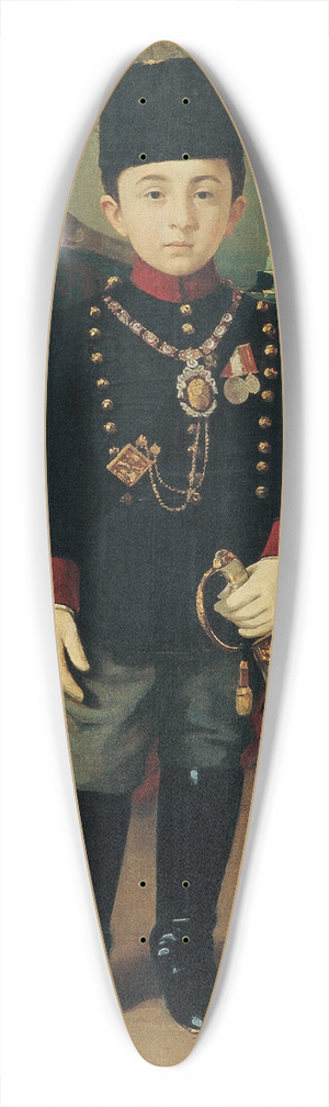 Fausto Zonaro - Prince Abdrrahim Efendi 39.3 inch art pintail longboard deck