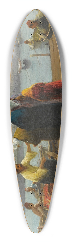 Fausto Zonaro - The Boat 39.3 inch art pintail longboard deck