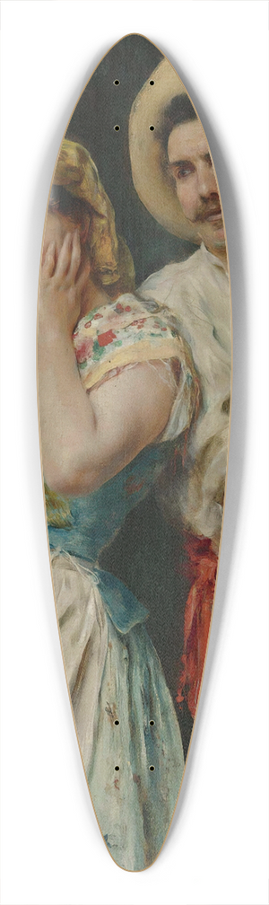 Federico Andreotti - Flirtation 39.3 inch art pintail longboard deck
