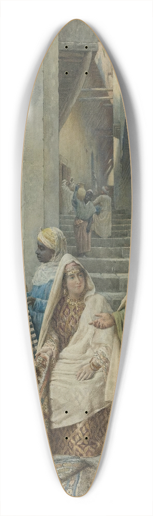 Federico Bartolini - Visiting the carpet vendor 39.3 inch art pintail longboard deck