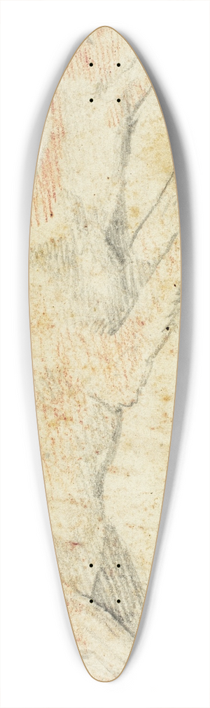 Federico Zuccaro - Recumbent Deer 39.3 inch art pintail longboard deck