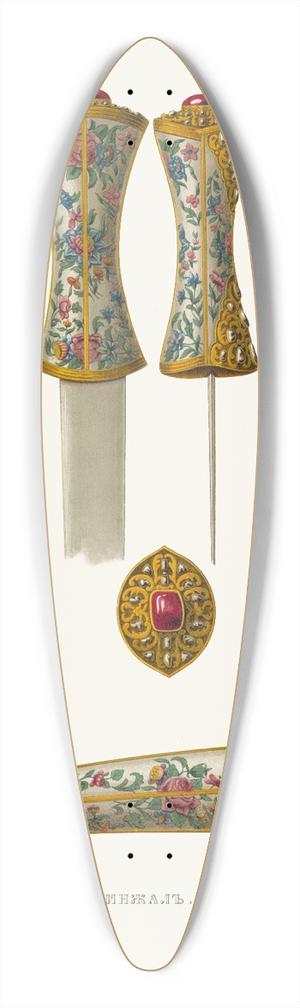 Fedor Grigoryevich Solntsev - Kinzhal II 39.3 inch art pintail longboard deck