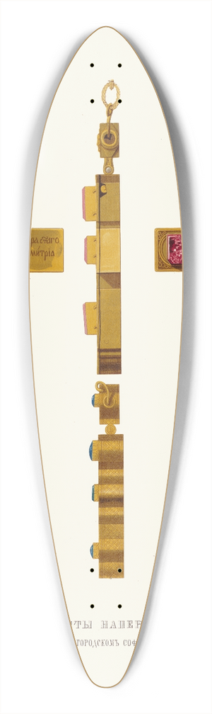 Fedor Grigoryevich Solntsev - Kresty napersnye 39.3 inch art pintail longboard deck