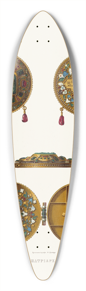Fedor Grigoryevich Solntsev - Panagiia patriarkha Iosafa 39.3 inch art pintail longboard deck