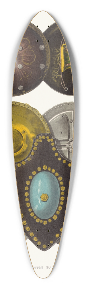 Fedor Grigoryevich Solntsev - Prostye shchity raznoi formy 39.3 inch art pintail longboard deck