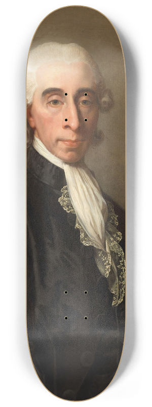 Jean Laurent Mosnier - Portrait de Jean-Sylvain Bailly (1736-1793), savant et homme politique ; maire de Paris de 1789  1791. 8.25 inch art skate deck