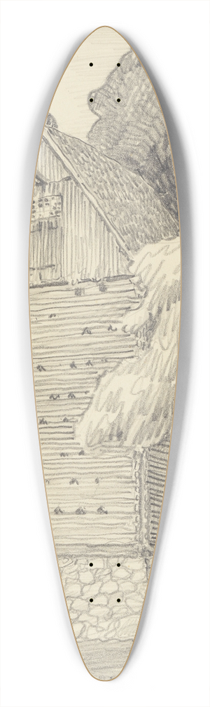 Ferdinand Boberg - Fllns 39.3 inch art pintail longboard deck
