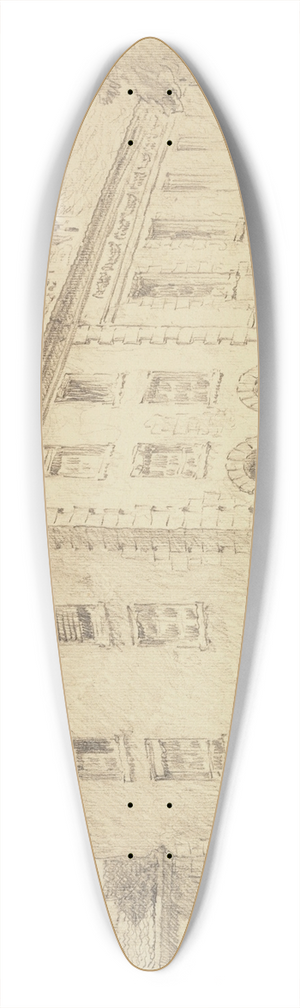 Ferdinand Boberg - Le pavillon Colbert aux Gobelins 39.3 inch art pintail longboard deck