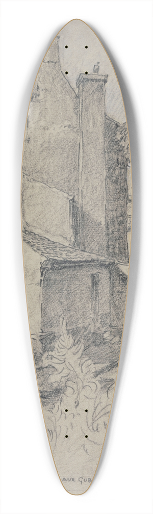 Ferdinand Boberg - Logement dartisan aux Gobelins 39.3 inch art pintail longboard deck