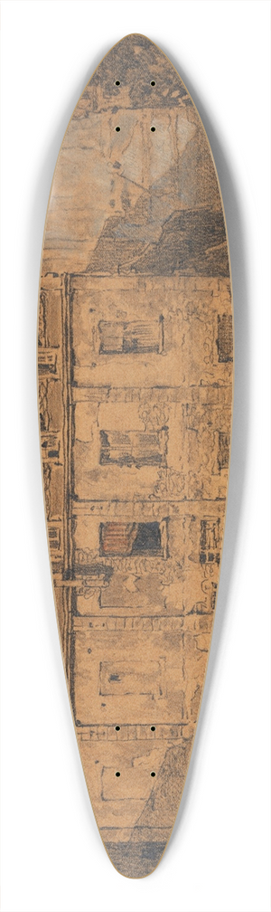 Ferdinand Boberg - Maison, rue du Cimetire Saint Benoit 39.3 inch art pintail longboard deck