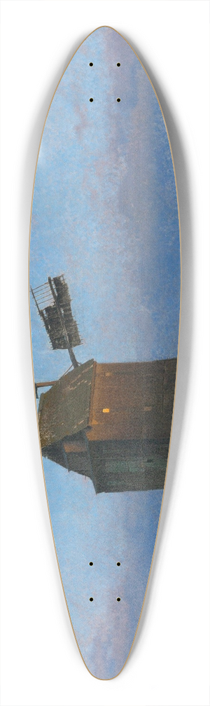 Ferdinand Brunner - The old mill 39.3 inch art pintail longboard deck