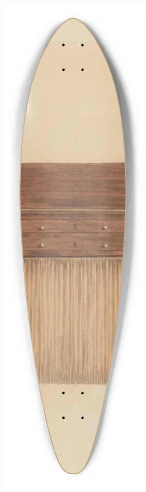 Ferdinand Cartier - Sheraton Mahogany Sewing Table 39.3 inch art pintail longboard deck