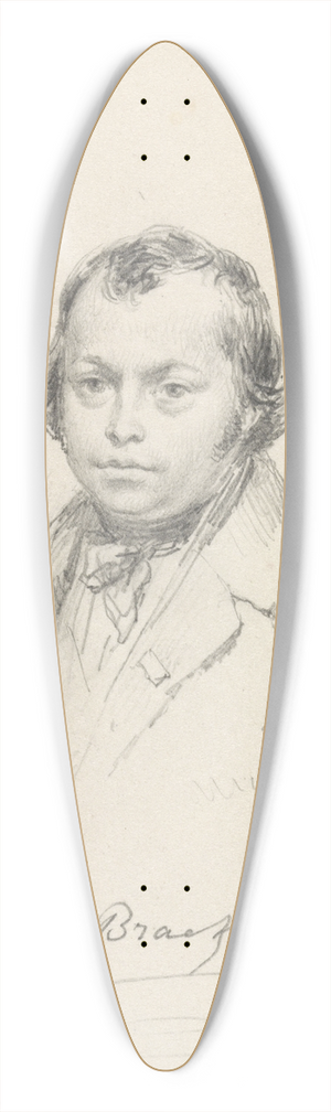 Ferdinand de Braekeleer - Self-portrait 39.3 inch art pintail longboard deck