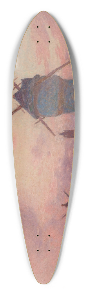 Ferdinand du Puigaudeau - Coucher de soleil  Bourg de Batz, Bretagne 39.3 inch art pintail longboard deck