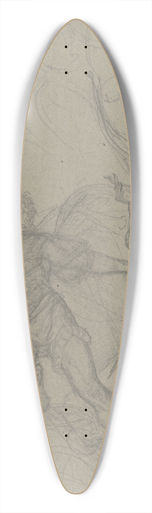 Ferdinand Fellner - Faust und Mephisto auf dem Brocken 39.3 inch art pintail longboard deck