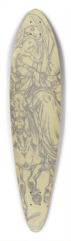Ferdinand Fellner - Flight to Egypt 39.3 inch art pintail longboard deck