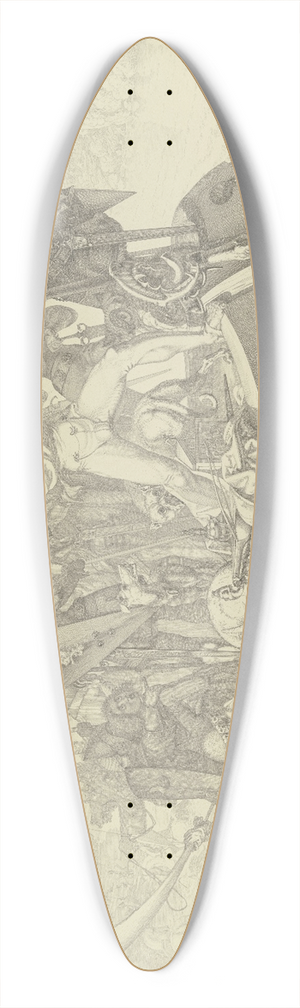 Ferdinand Fellner - Hagen wirft den Kaplan ber Bord 39.3 inch art pintail longboard deck