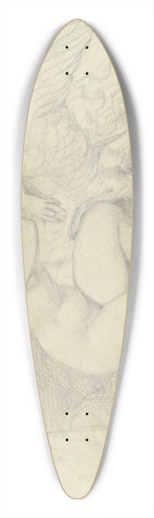 Ferdinand Fellner - Leda with the swan 39.3 inch art pintail longboard deck