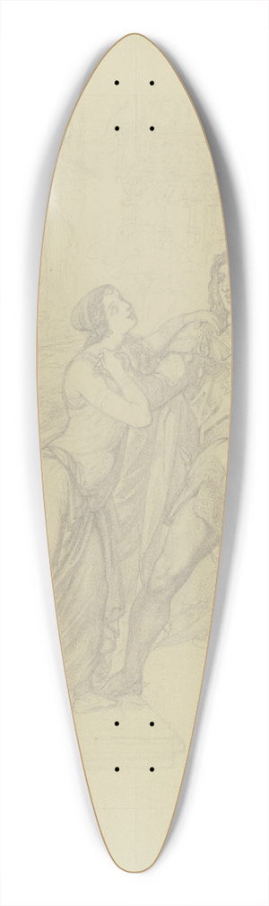 Ferdinand Fellner - Siegfrieds Abschied von Kriemhild 39.3 inch art pintail longboard deck