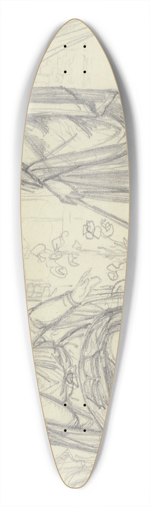 Ferdinand Fellner - The Annunciation 39.3 inch art pintail longboard deck