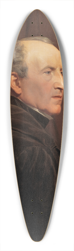 Ferdinand Georg Waldmller - Selbstportrt vor der Staffelei 39.3 inch art pintail longboard deck
