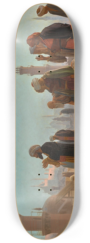 Jean-Lon Grme - Evening Prayer, Cairo 8.25 inch art skate deck