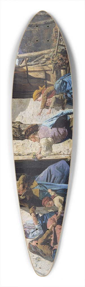 Ferdinand Georg Waldmller - The recovered 39.3 inch art pintail longboard deck