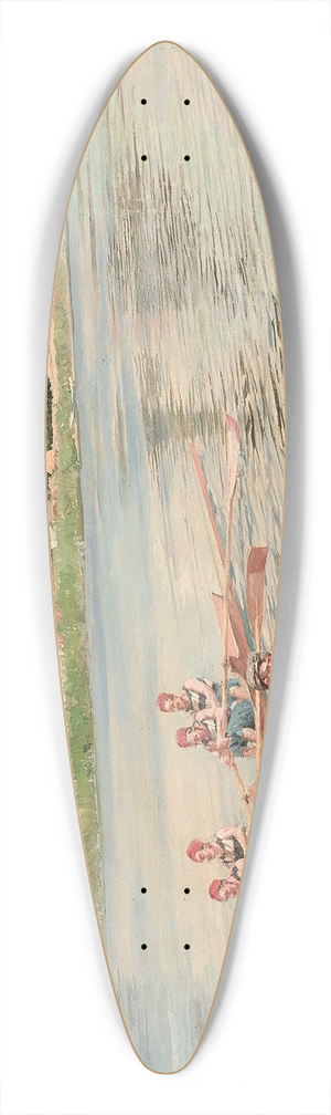 Ferdinand Gueldry - La course davirons 39.3 inch art pintail longboard deck