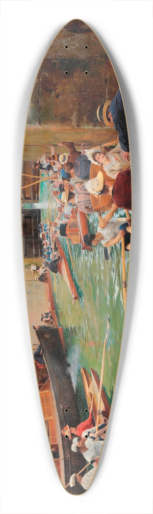 Ferdinand Gueldry - Lcluse 39.3 inch art pintail longboard deck