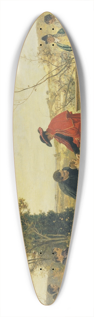 Ferdinand Heilbuth - The Cardinal 39.3 inch art pintail longboard deck
