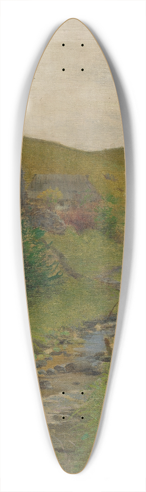 Ferdinand Katona - By the stream 39.3 inch art pintail longboard deck