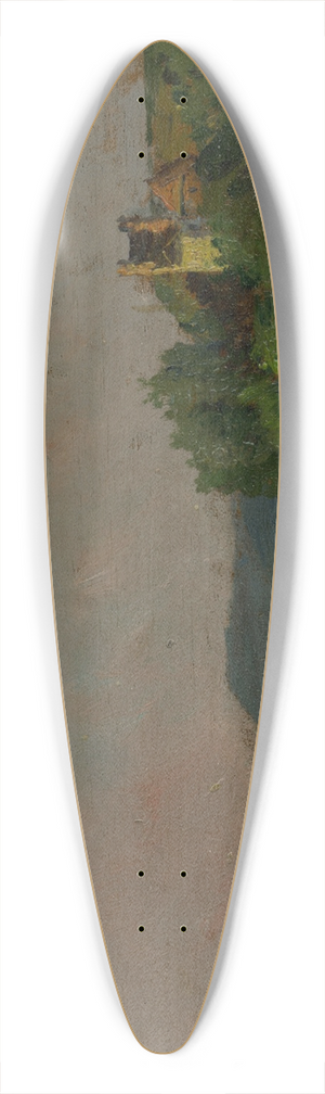 Ferdinand Katona - Nedeck castle 39.3 inch art pintail longboard deck