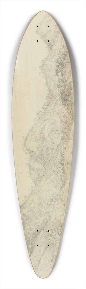 Ferdinand Keller - Ansicht Parahybapfad 39.3 inch art pintail longboard deck