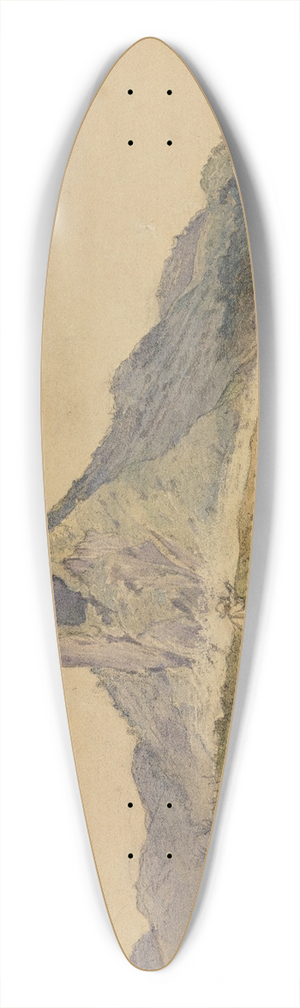 Ferdinand Keller - Die Berge Dois Irmaons am Meer 39.3 inch art pintail longboard deck