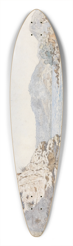 Ferdinand Keller - Meeresbucht bei Rio de Janeiro 39.3 inch art pintail longboard deck