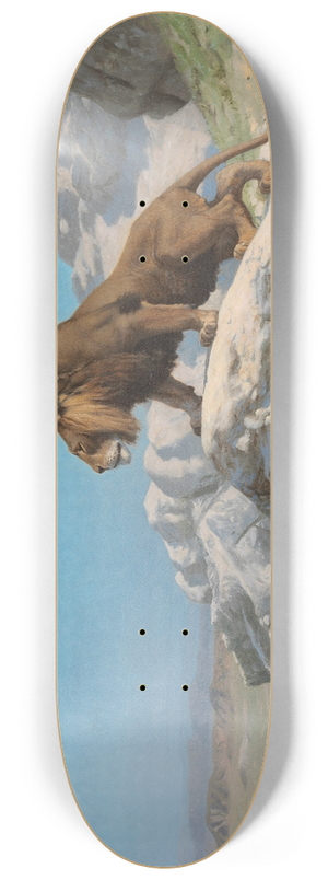 Jean-Lon Grme - Lion on the Watch 8.25 inch art skate deck