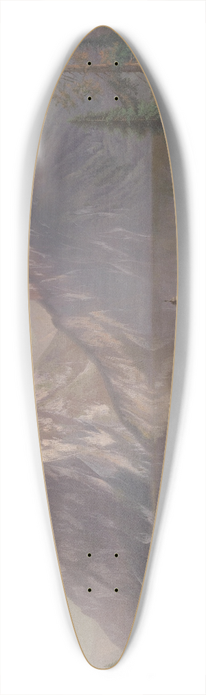 Ferdinand Lepie - Blick auf Traunkirchen 39.3 inch art pintail longboard deck