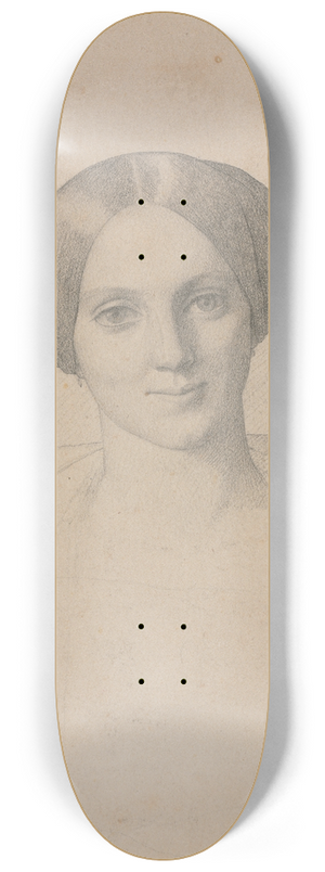 Jean-Lon Grme - Portrait Head of a Woman 8.25 inch art skate deck