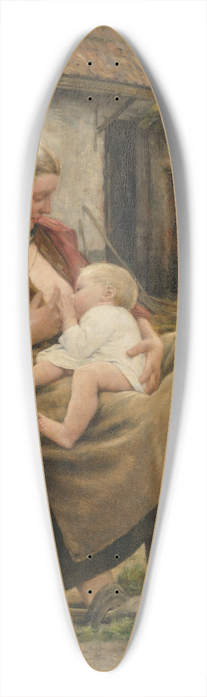 Ferdinand Willaert - La jeune maman 39.3 inch art pintail longboard deck